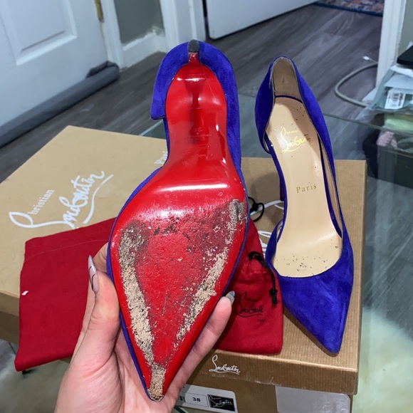 VELVET PURPLE IRIZA LOUBOUTIN USED - Picture 2 of 9